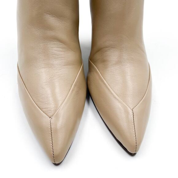Emme‎ Parsons Majic Boot Orzo Calf Cream Leather Pointed Toe lock Heel Sz 36 / 6 - Picture 4 of 10